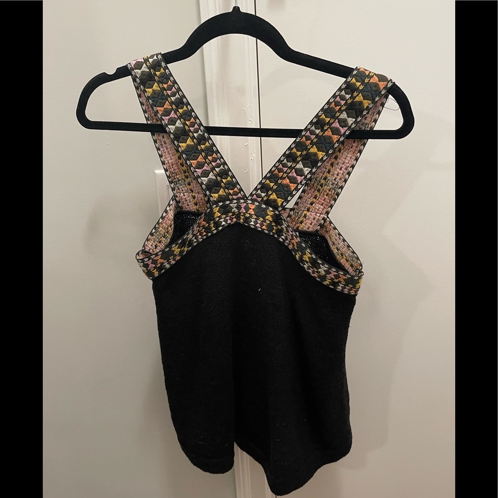 Madewell woven cross cross printed blouse